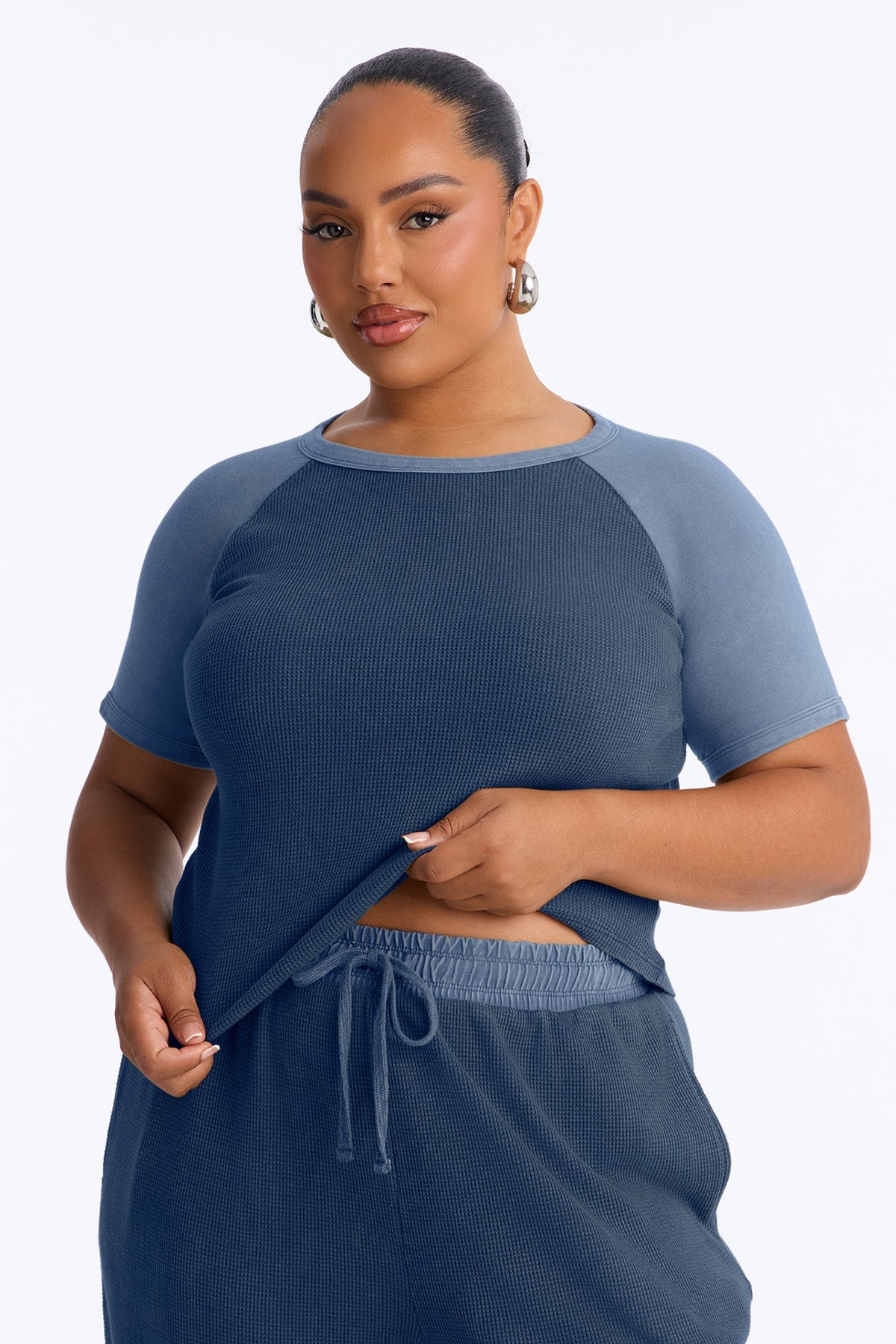 My Calm State Thermal Pant Set - Blue