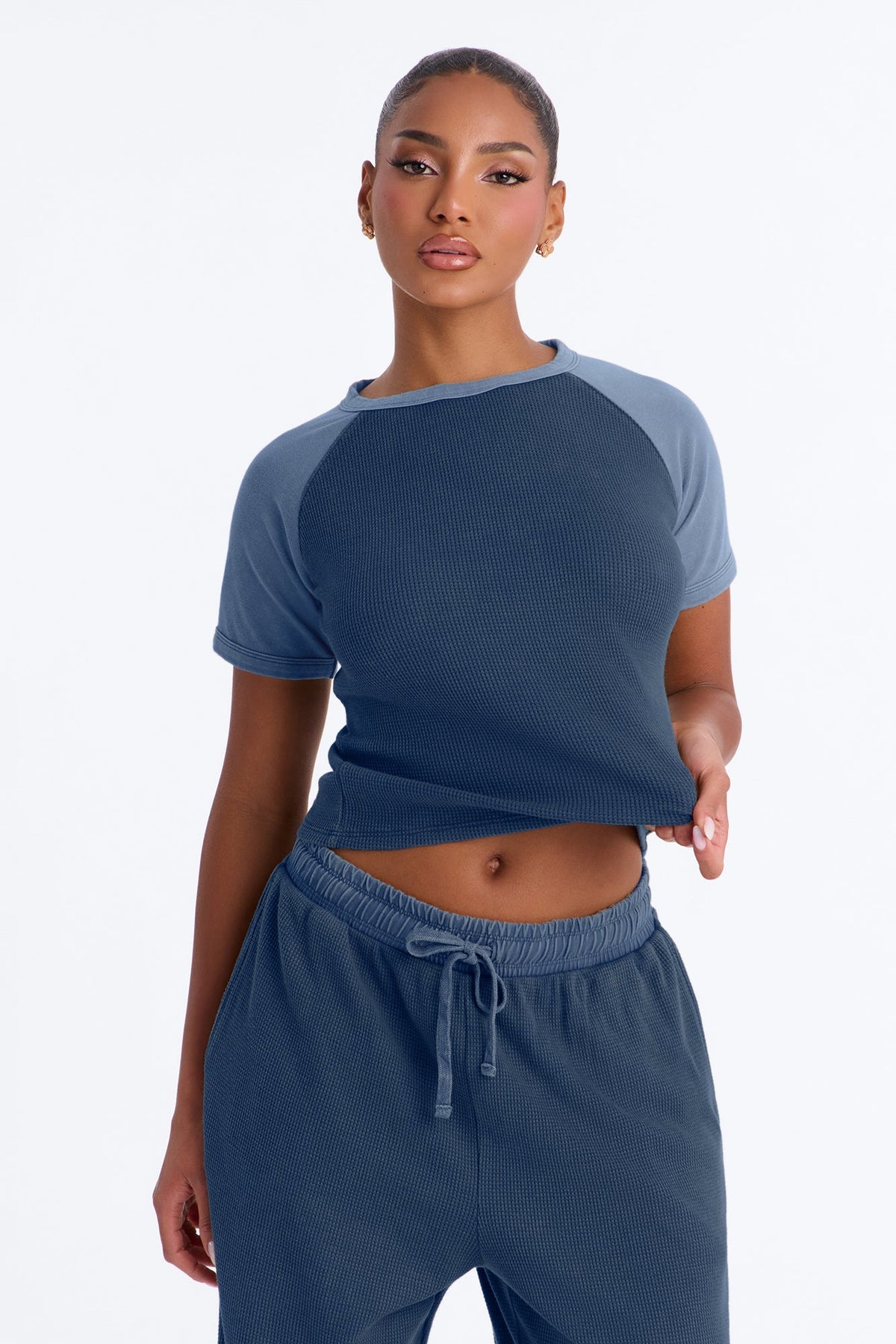 My Calm State Thermal Pant Set - Blue