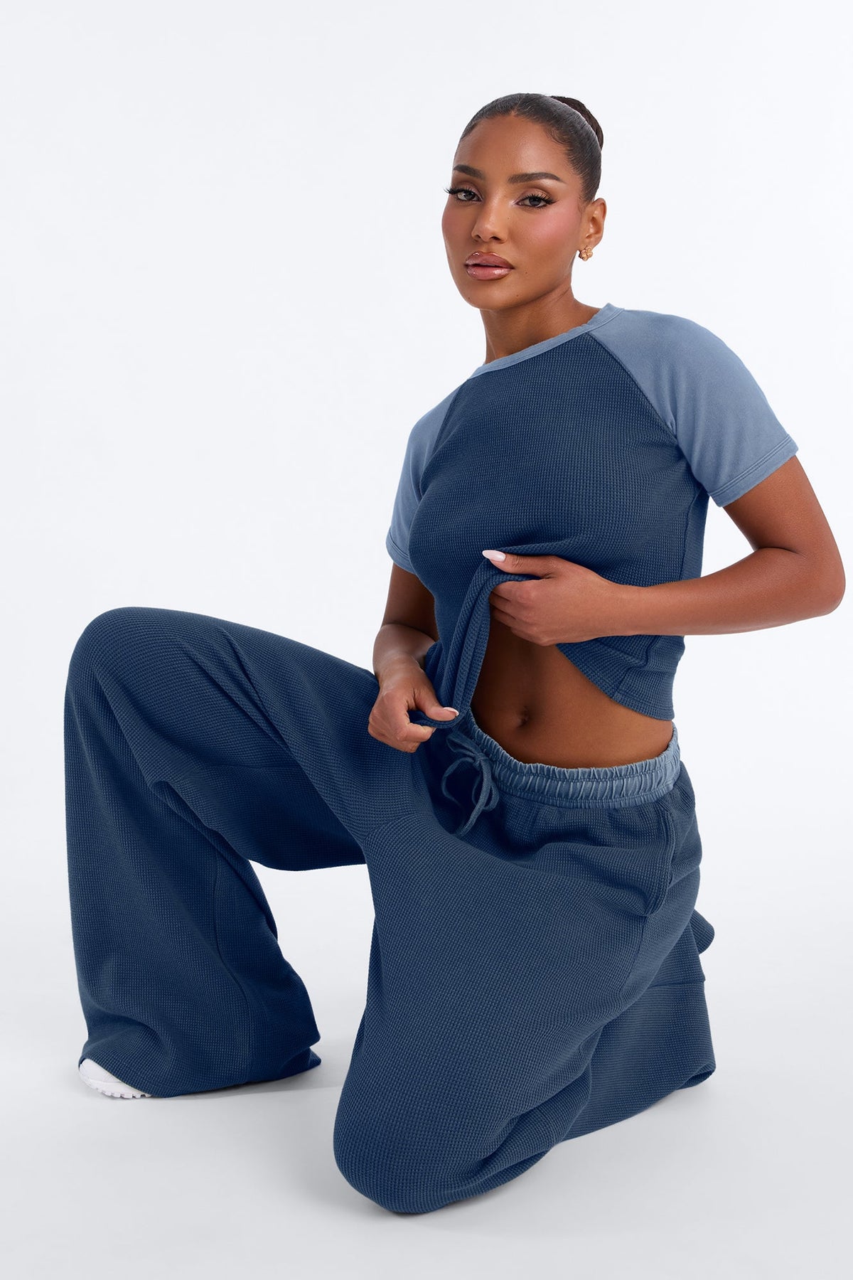 My Calm State Thermal Pant Set - Blue