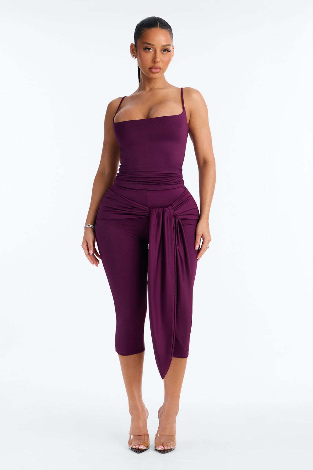 Contour Double Lined Cami Top - Purple