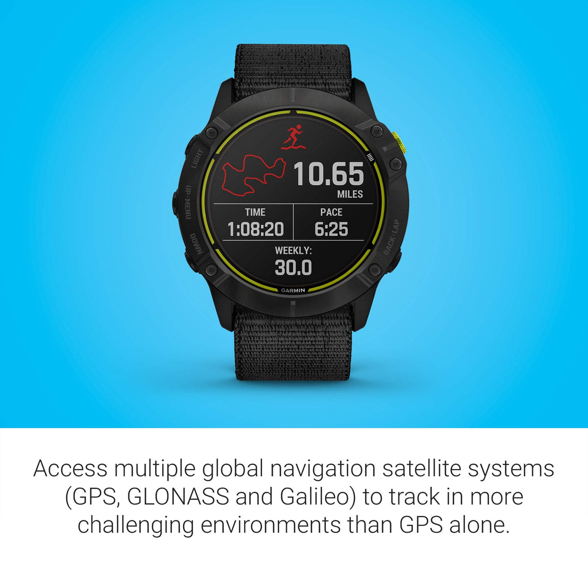 Garmin Enduro Smartwatch GPS Watch with Solar Black UltraFit Nylon Band - 010-02408-00