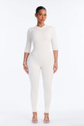 Sylvie Snatched Jumpsuit - Off White