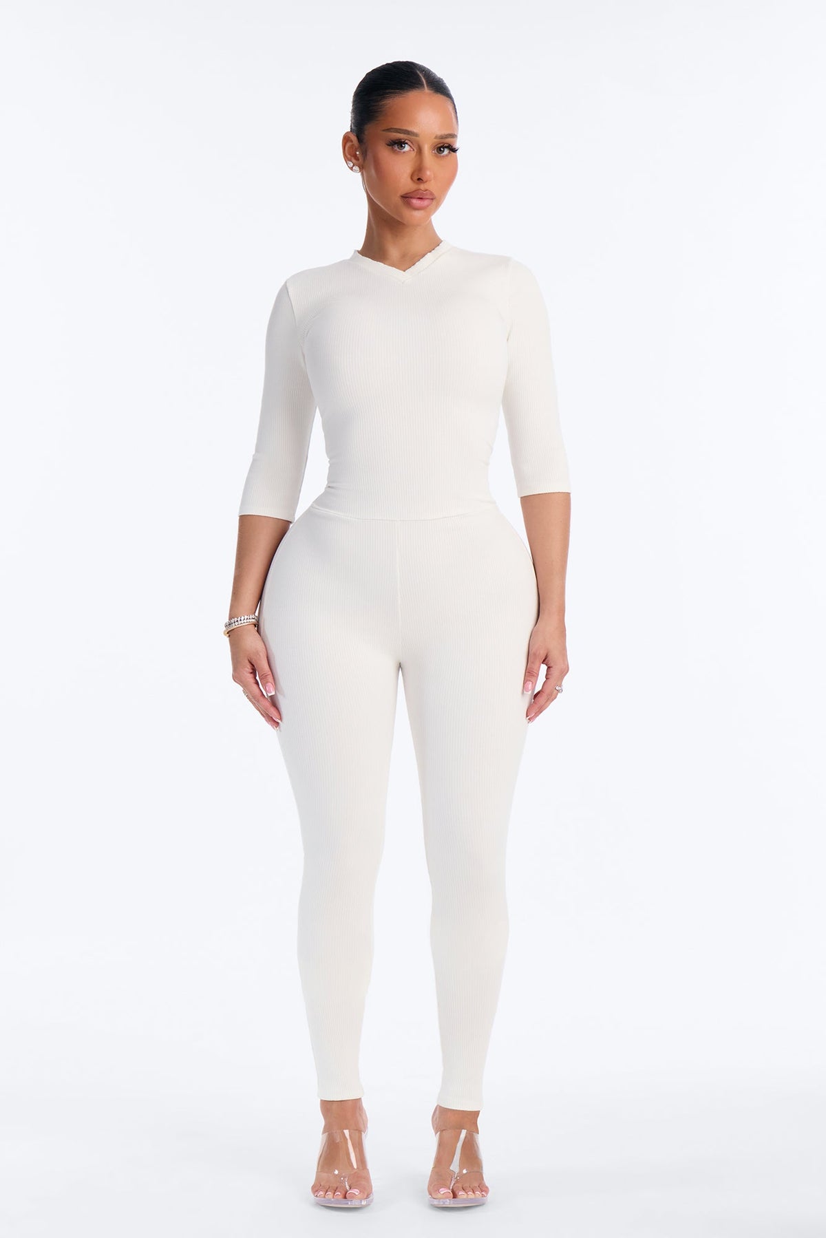 Sylvie Snatched Jumpsuit - Off White