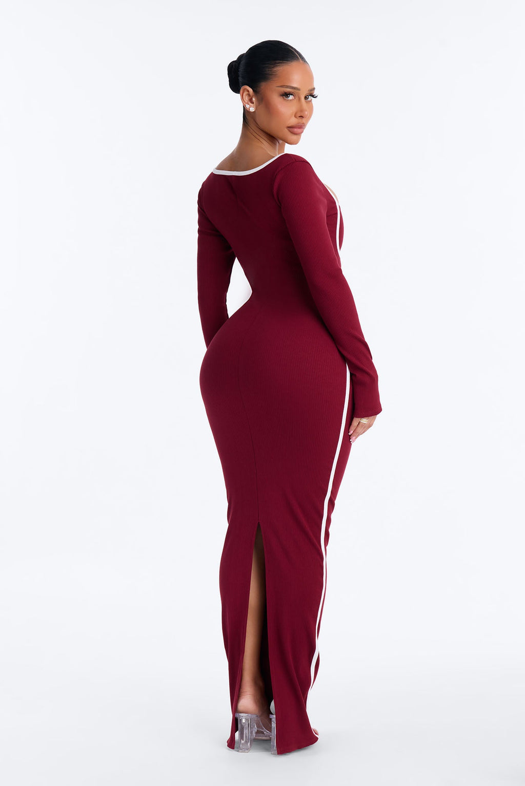 Drea Snatched Maxi Dress - Wine