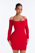 Sariyah Snatched Mini Dress - Red