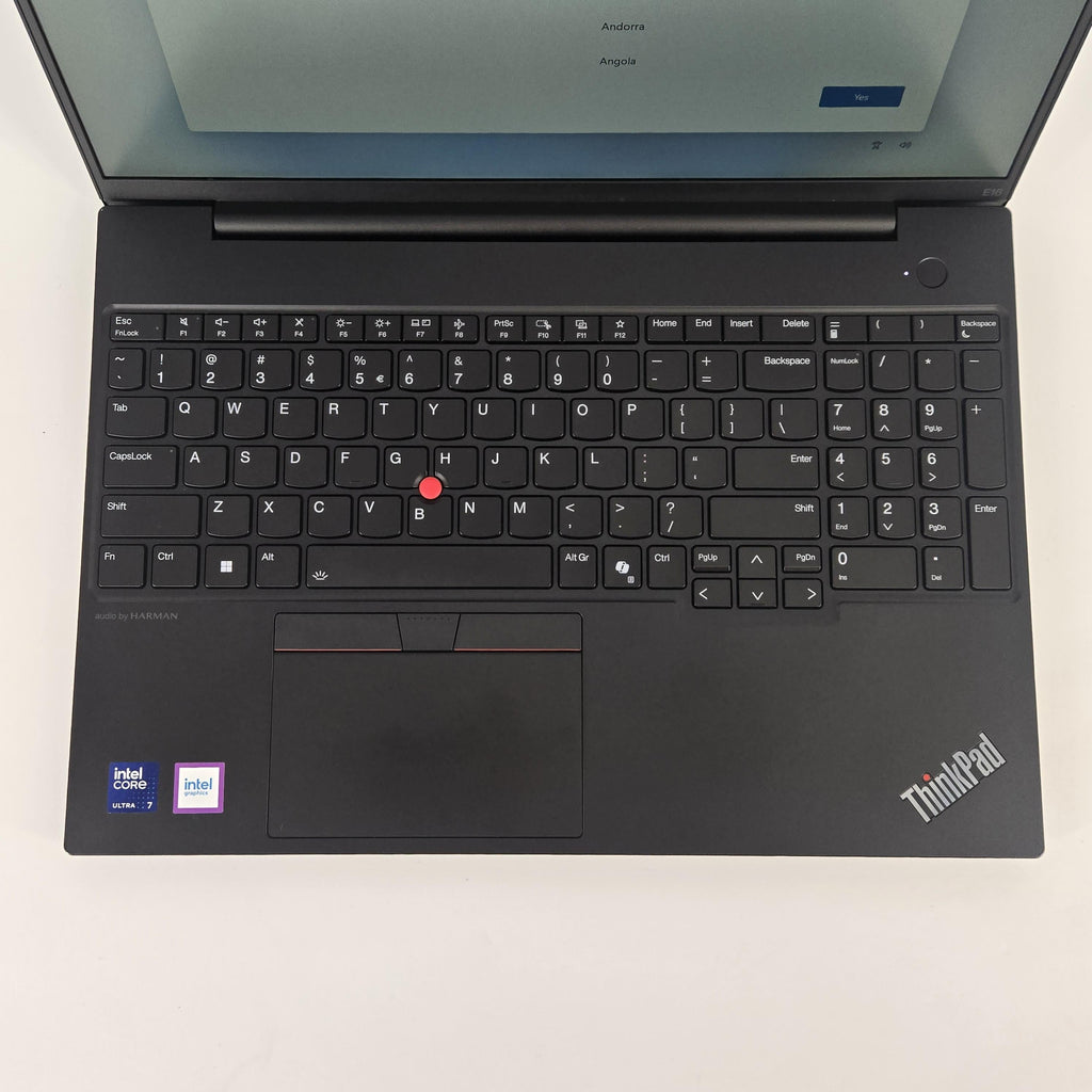 Lenovo ThinkPad E16 Gen 2 Black 1.4 GHz Intel Core Ultra 7 32GB RAM 1TB Solid State Drive