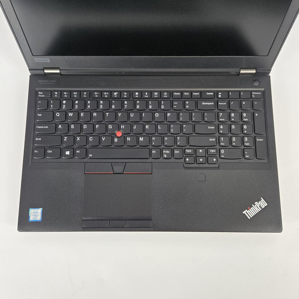 Lenovo ThinkPad P53 15.6 Black 2.6 GHz Intel Core i7 9th Gen. 32GB RAM 1TB Solid State Drive NVIDIA Quadro T1000 4 GB
