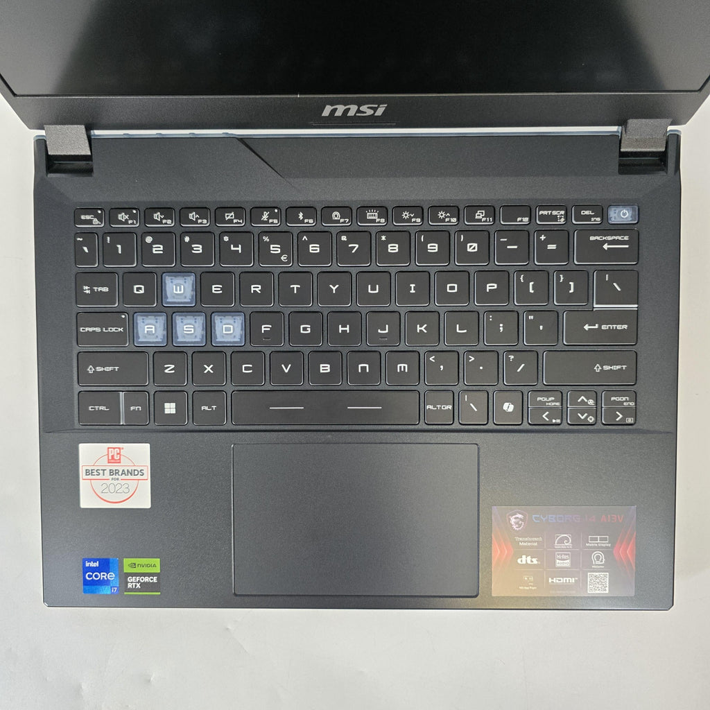 MSI Cyborg 14 Black 2.4 GHz Intel Core i7 13th Gen. 32GB RAM 1TB Solid State Drive NVIDIA GeForce RTX 4060 8 GB