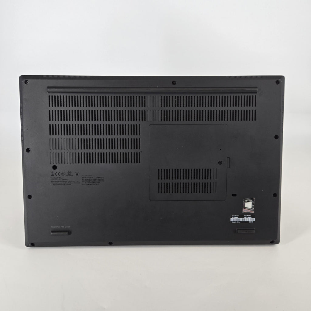 Lenovo ThinkPad P15 Gen 1 Black 2.6 GHz Intel Core i7 10th Gen. 32GB RAM 512GB Solid State Drive NVIDIA Quadro T2000 4 GB