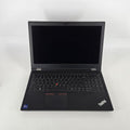 Lenovo ThinkPad P15 Gen 2 Black 2.6 GHz Intel Core i9 11th Gen. 64GB RAM 512GB Solid State Drive NVIDIA RTX A2000 4 GB