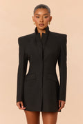 Rock Your World Blazer Mini Dress - Black