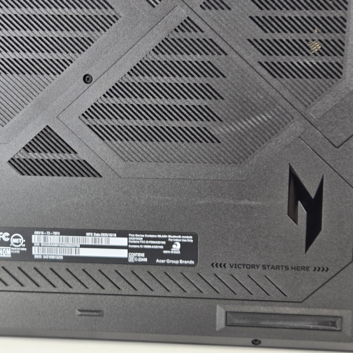 Acer Nitro V 16 Black 2.5 GHz Intel Core 7 Series 2 16GB RAM 512GB Solid State Drive NVIDIA GeForce RTX 5060 8 GB