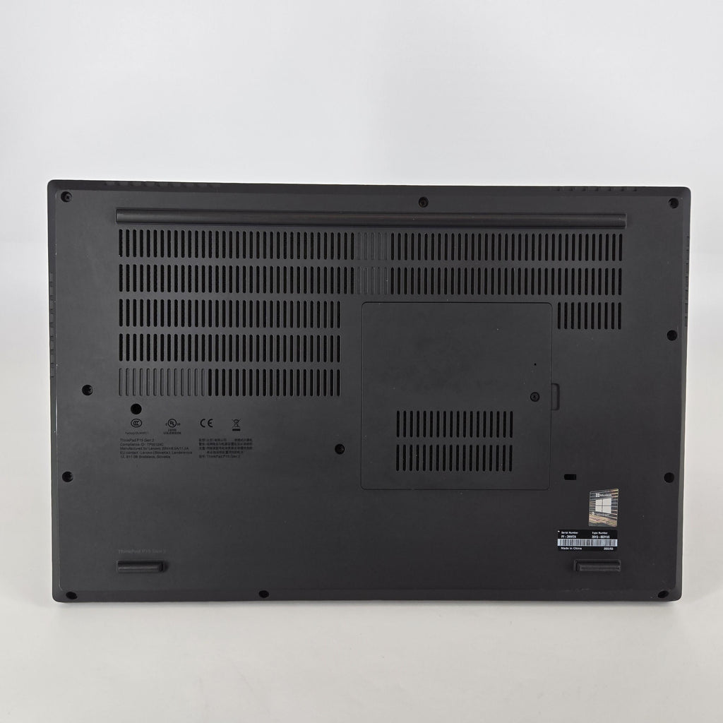 Lenovo ThinkPad P15 Gen 2 Black 2.3 GHz Intel Core i7 11th Gen. 64GB RAM 1TB Solid State Drive NVIDIA RTX A4000 8 GB