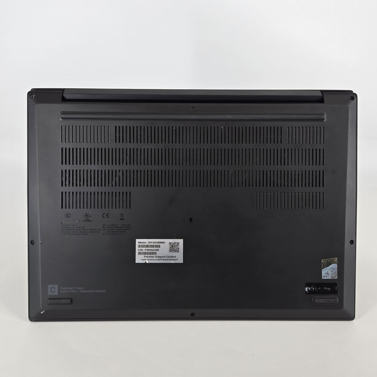 Lenovo ThinkPad P1 Gen 4 16 2021 Black 3.2 GHz Intel Xeon W 64GB RAM 1TB Solid State Drive 1TB Solid State Drive NVIDIA RTX A2000 4 GB