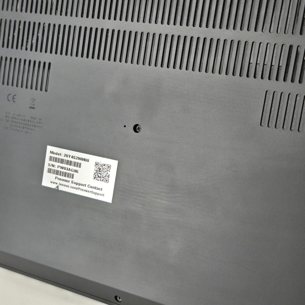 Lenovo ThinkPad P1 Gen 4 16 2021 Black 3.2 GHz Intel Xeon W 64GB RAM 1TB Solid State Drive 1TB Solid State Drive NVIDIA RTX A2000 4 GB
