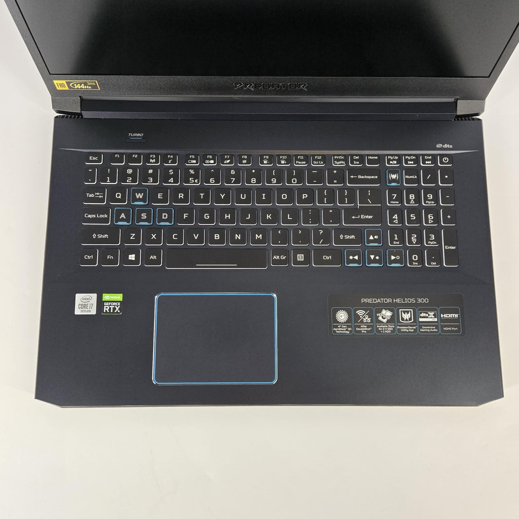 Acer Predator Helios 300 17.3 Blue 2.6 GHz Intel Core i7 10th Gen. 32GB RAM 512GB Solid State Drive 1TB Hard Disk Drive NVIDIA GeForce RTX 2060 6 GB