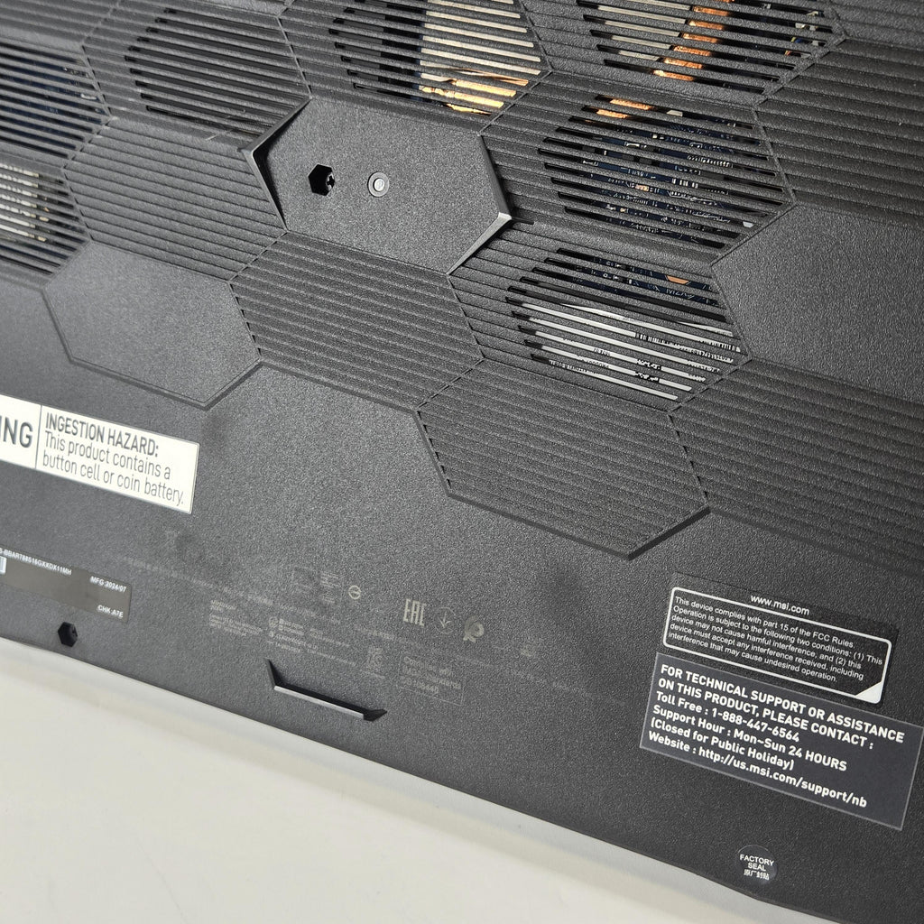 MSI Katana A15 AI 15.6 Black 3.8 GHz AMD Ryzen 7 8845HS 16GB RAM 1TB Solid State Drive NVIDIA GeForce RTX 4070 8 GB