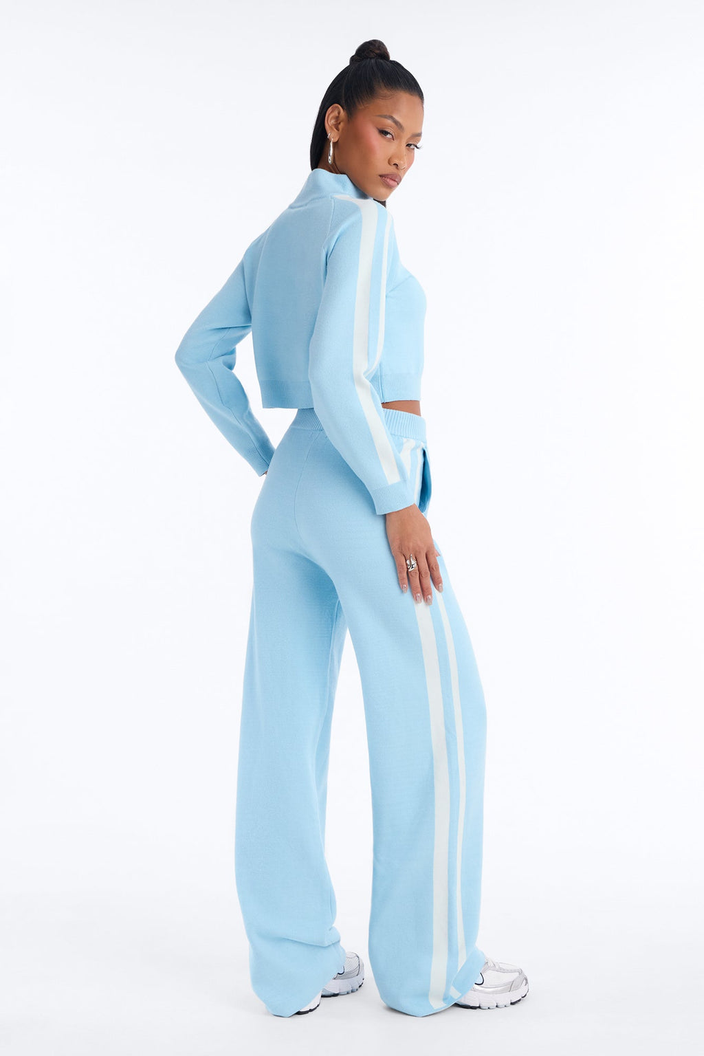 Airport Fit Sweater Pant Set - Blue