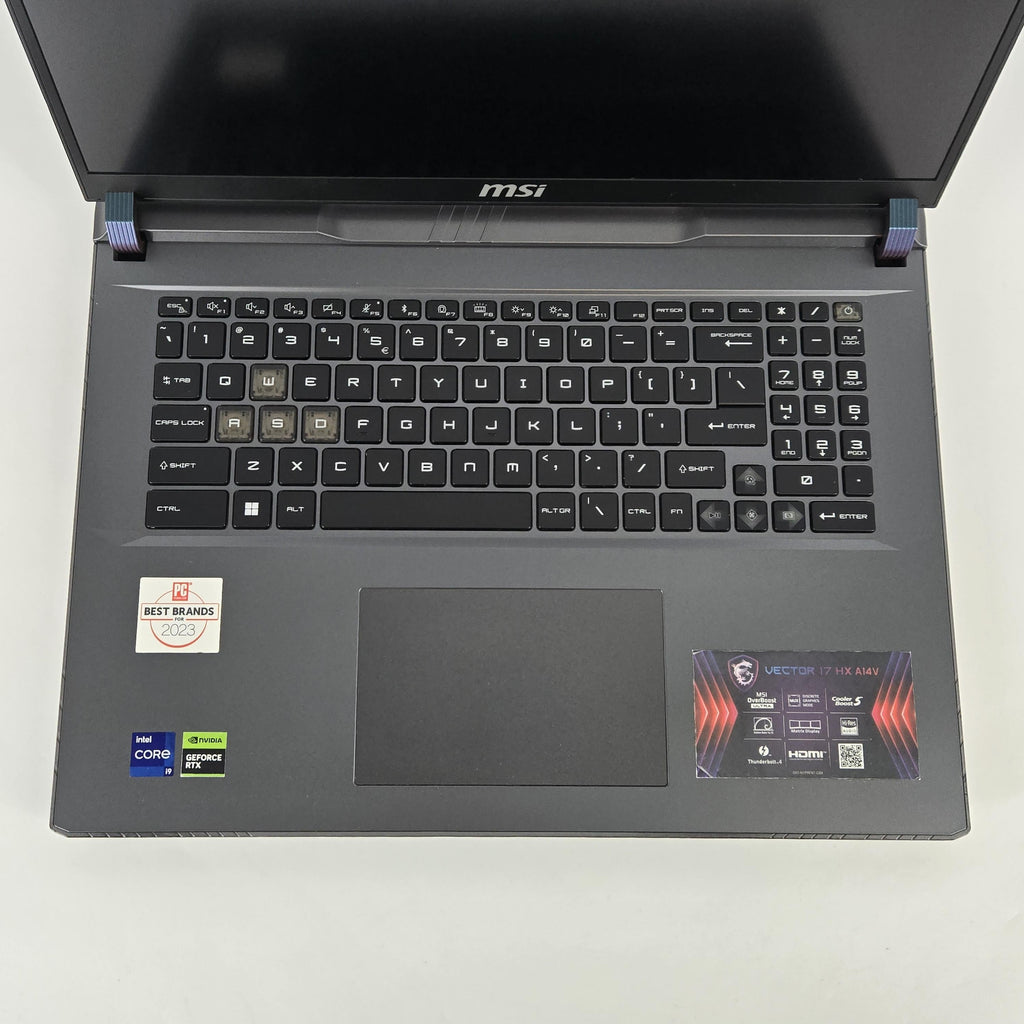 MSI Vector 17 HX 17 Gray 2.2 GHz Intel Core i9 14th Gen. 32GB RAM 1TB Solid State Drive NVIDIA GeForce RTX 4070 8 GB
