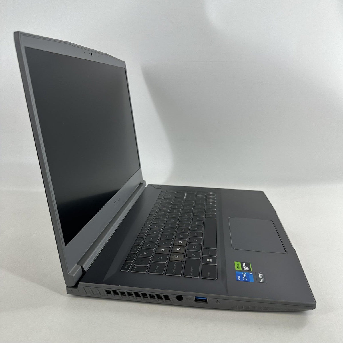 MSI Thin 15 15.6 Gray 2.1 GHz Intel Core i5 13th Gen. 16GB RAM 512GB Solid State Drive NVIDIA GeForce RTX 3050 4 GB