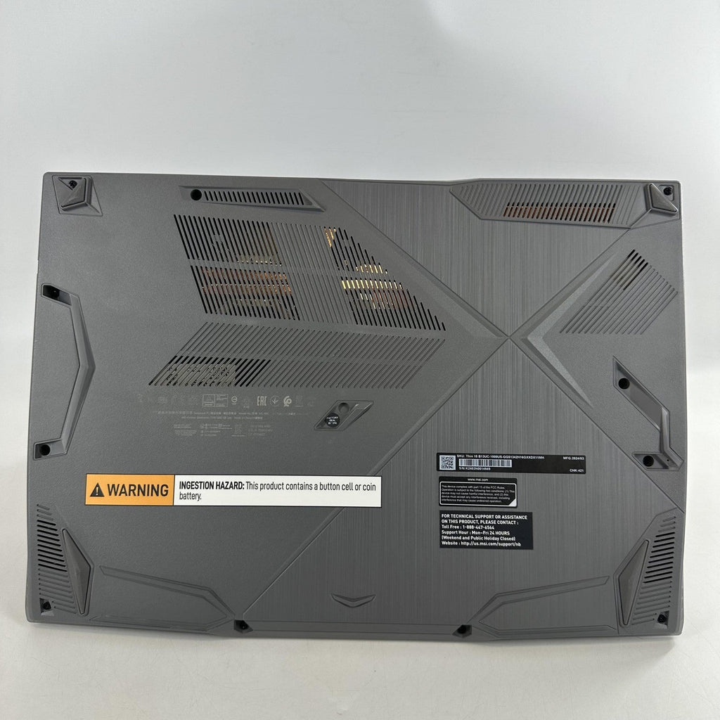 MSI Thin 15 15.6 Gray 2.1 GHz Intel Core i5 13th Gen. 16GB RAM 512GB Solid State Drive NVIDIA GeForce RTX 3050 4 GB