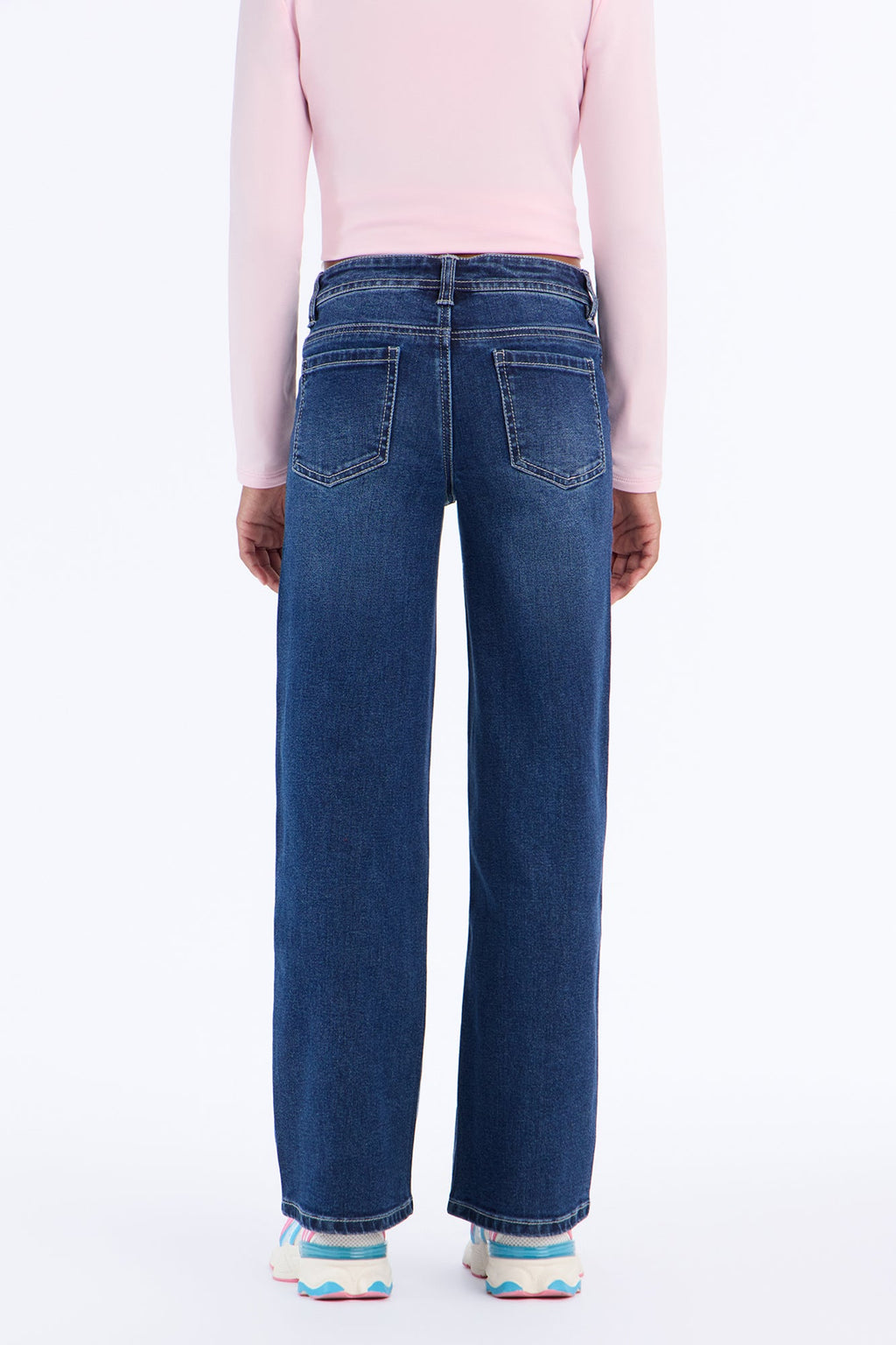 Mini Gave My Heart Away Wide Leg Jeans - Dark Wash