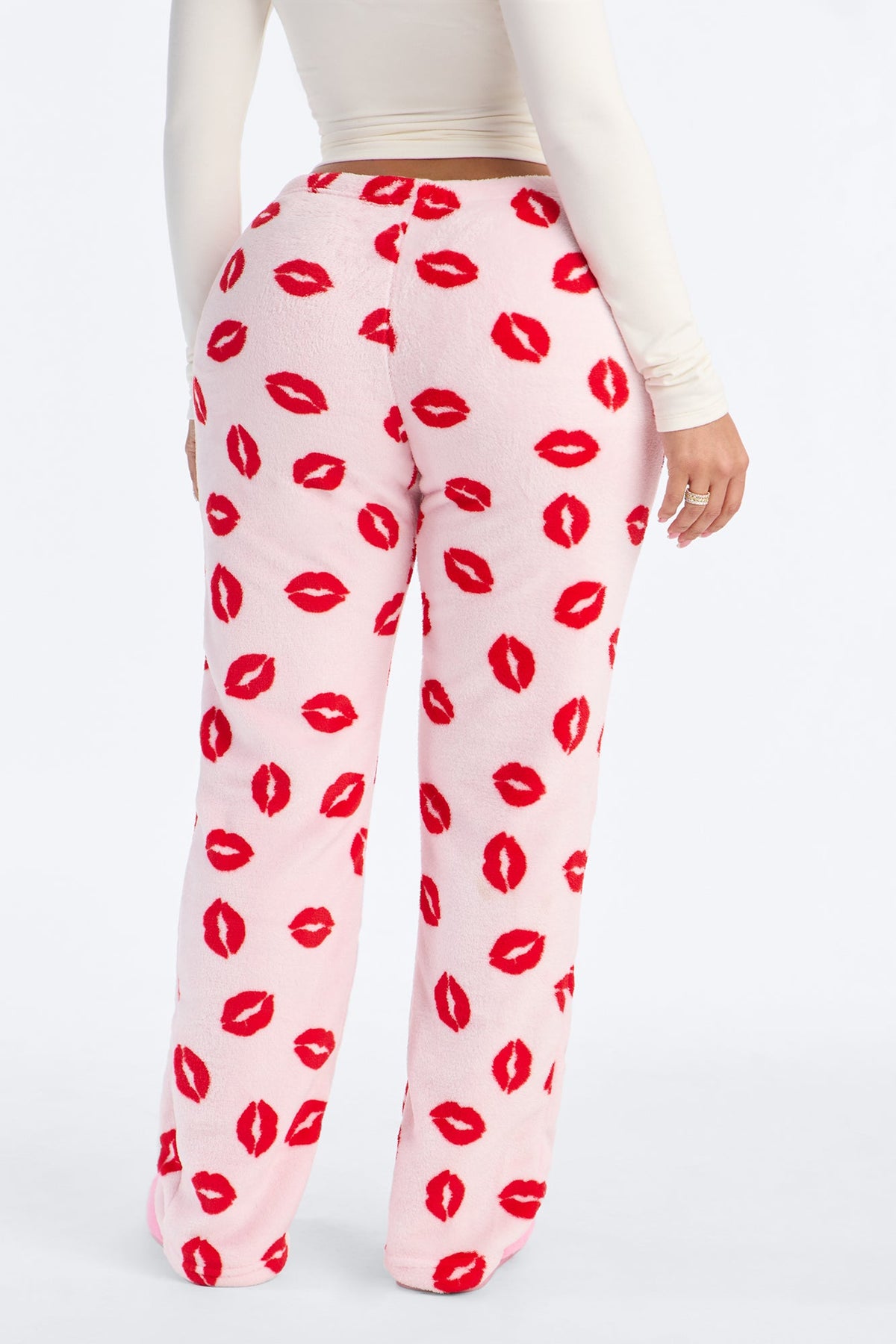 Need Your Kiss Plush PJ Pants - Pink/combo