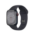 Apple Watch Series 8 [GPS + Cellular, 41mm] - Midnight Aluminum Case with Midnight Sport Band, M/L - MNUW3LL/A