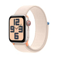 Apple Watch SE 2nd Gen (GPS + Cellular) – 40mm – Starlight Aluminum Case with Starlight Sport Loop – MRG33LL/A