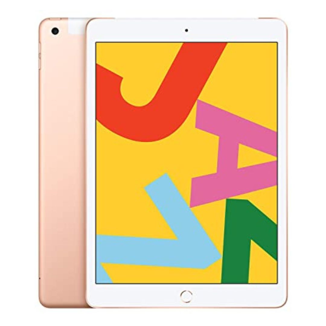 Apple iPad 7th gen - Gold - 32GB - Wi-Fi + Cellular - MW6Y2LL/A