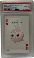 2000 Pokémon Silver Playing Cards Igglybuff Queen of Hearts #174 PSA 10 GEM MINT
