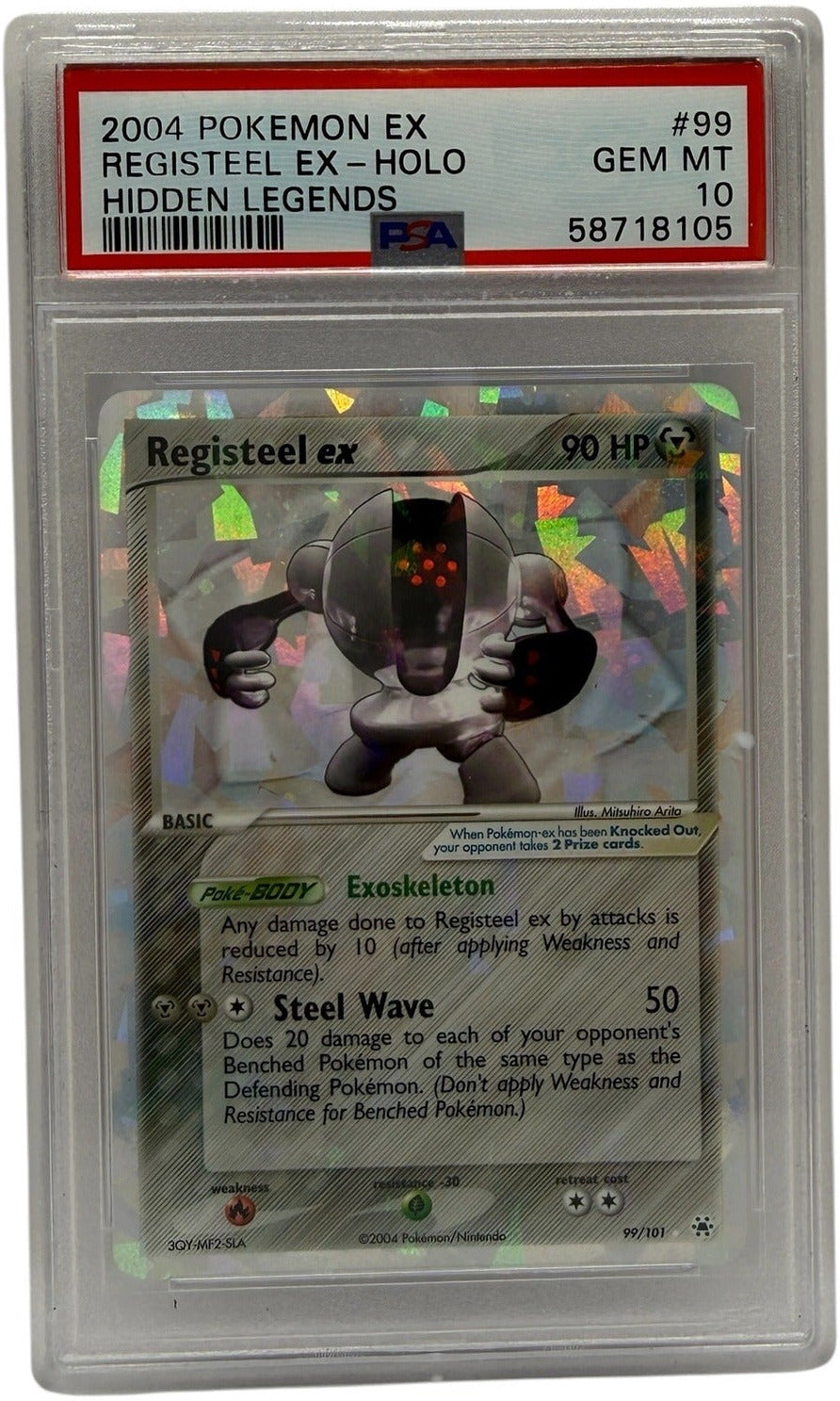 2004 Pokémon Ex Hidden Legends Registeel Ex Holo #99 PSA 10 GEM MINT