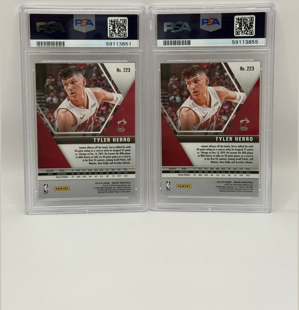 2019 Panini Mosaic Tyler Herro Rookie Card #223 PSA 9 MINT