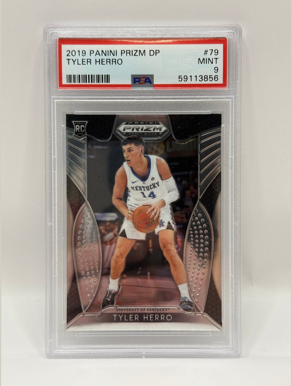 2019 Panini Prizm Draft Picks Tyler Herro Rookie Card #79 PSA 9 MINT