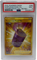 2020 Pokémon Champion's Path Suspicious Food Tin Gold Secret Rare 080/073 PSA 9 MINT