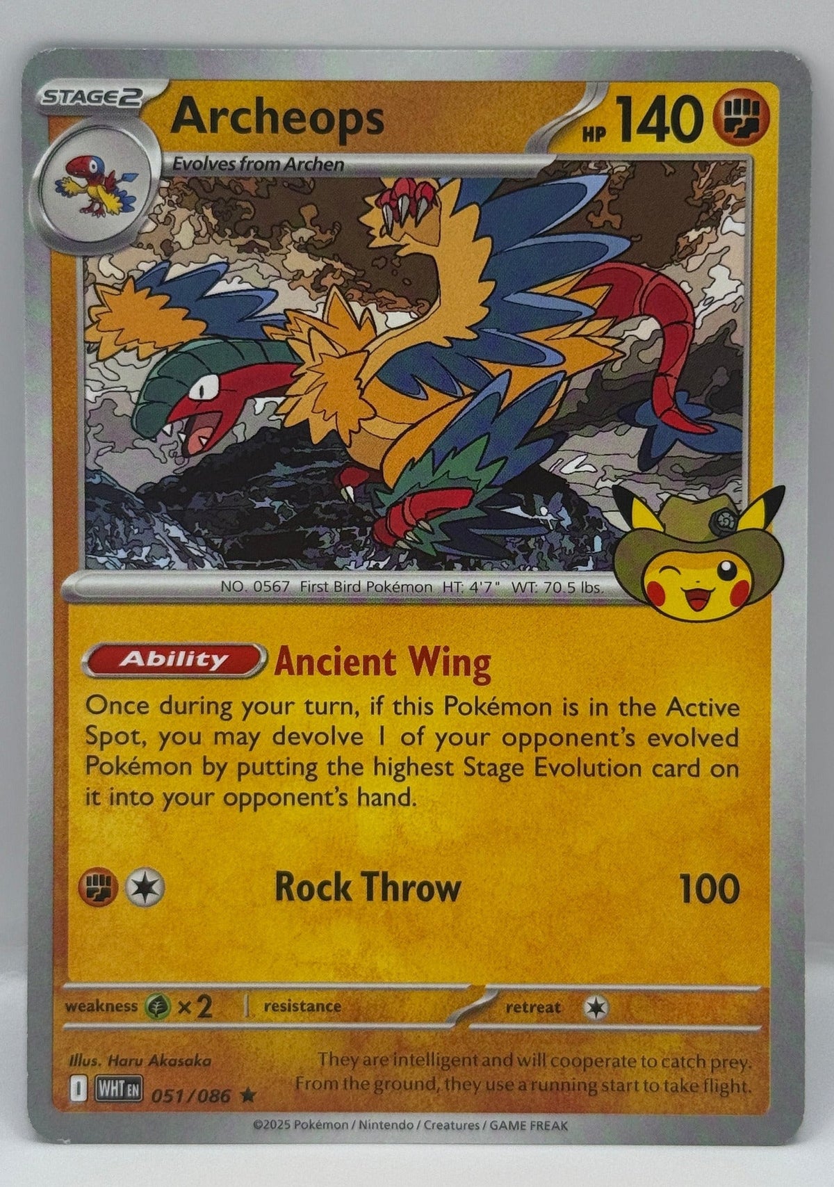 2025 Archeops 051 Fossil Museum Promo Near Mint - ME: Mega Evolution Chicago Field Museum