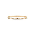 CHANEL 18K Beige Gold Coco Crush Mini Bangle Bracelet (J12324)