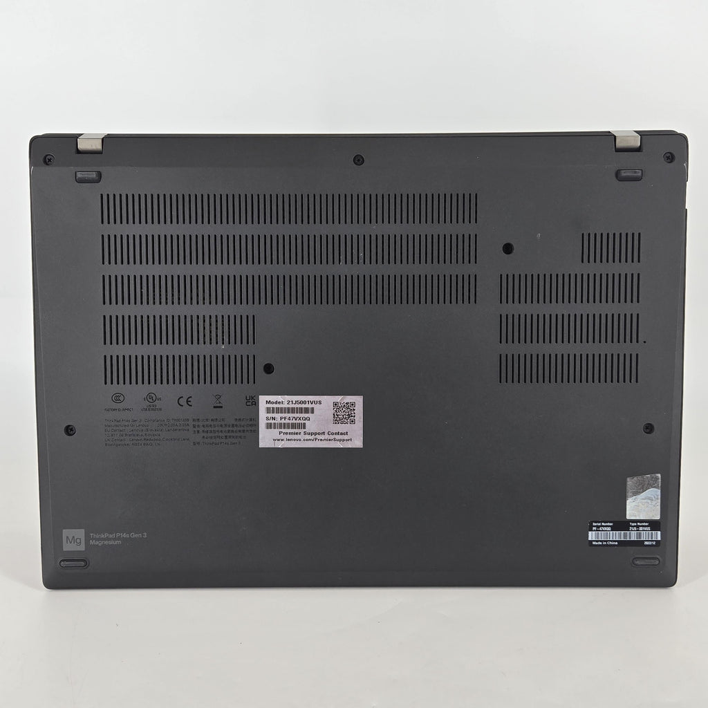Lenovo ThinkPad P14s Gen 3 Black 2.7 GHz AMD Ryzen 7 Pro 6850U 32GB RAM 512GB Solid State Drive
