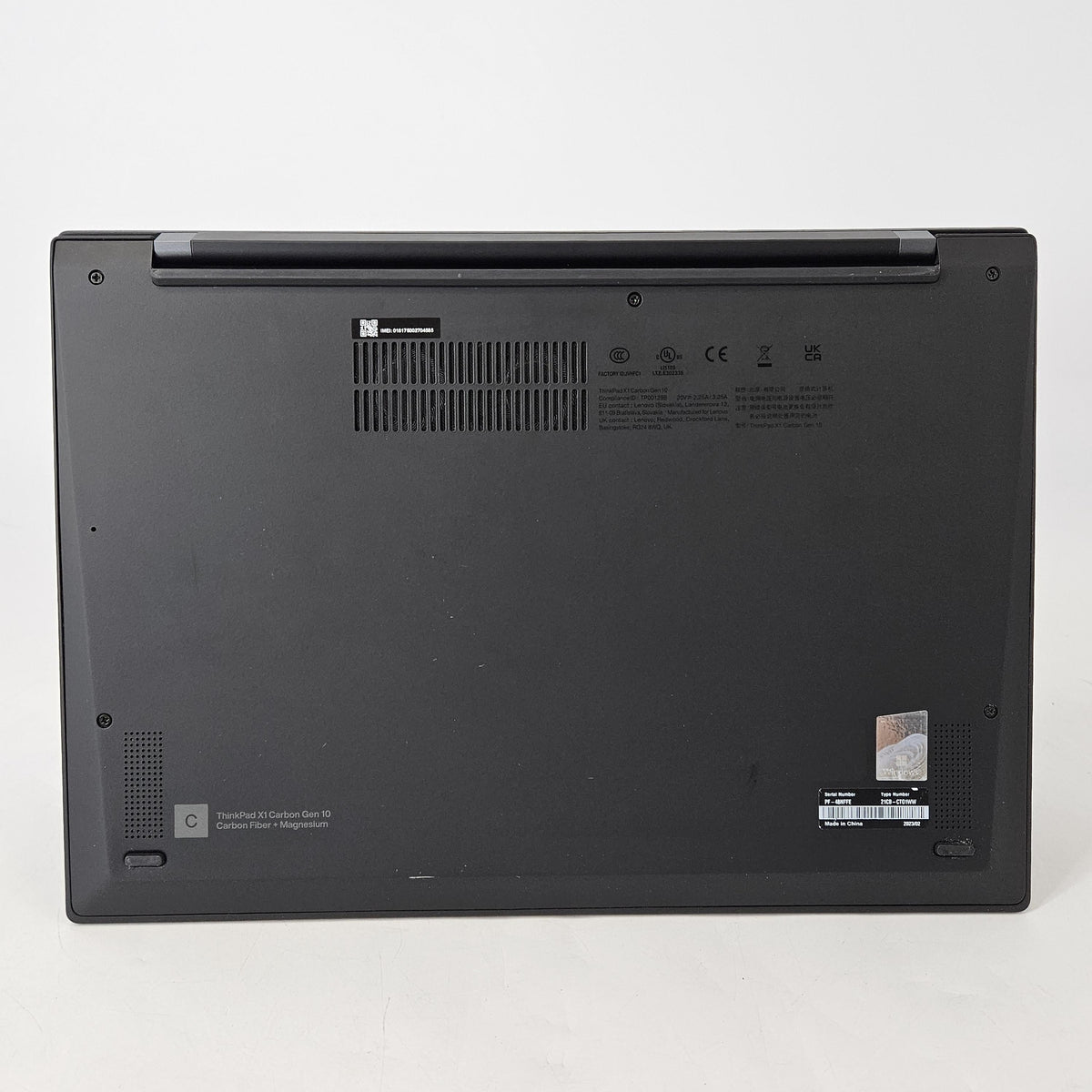 Lenovo ThinkPad X1 Carbon Gen 10 14 Gray 1.8 GHz Intel Core i7 12th Gen. 32GB RAM 1TB Solid State Drive