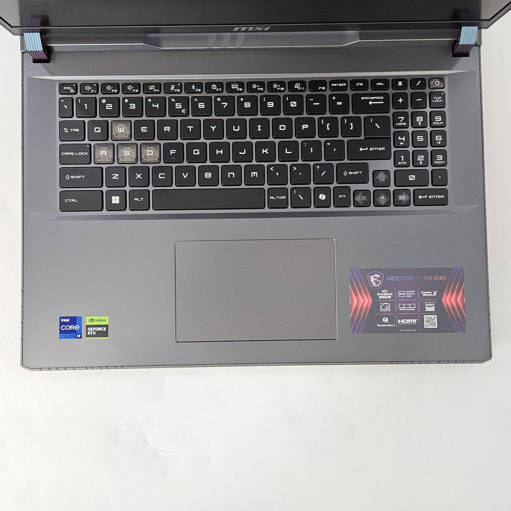 MSI Vector 17 HX 17 Gray 2.2 GHz Intel Core i9 14th Gen. 32GB RAM 1TB Solid State Drive NVIDIA GeForce RTX 4080 12 GB