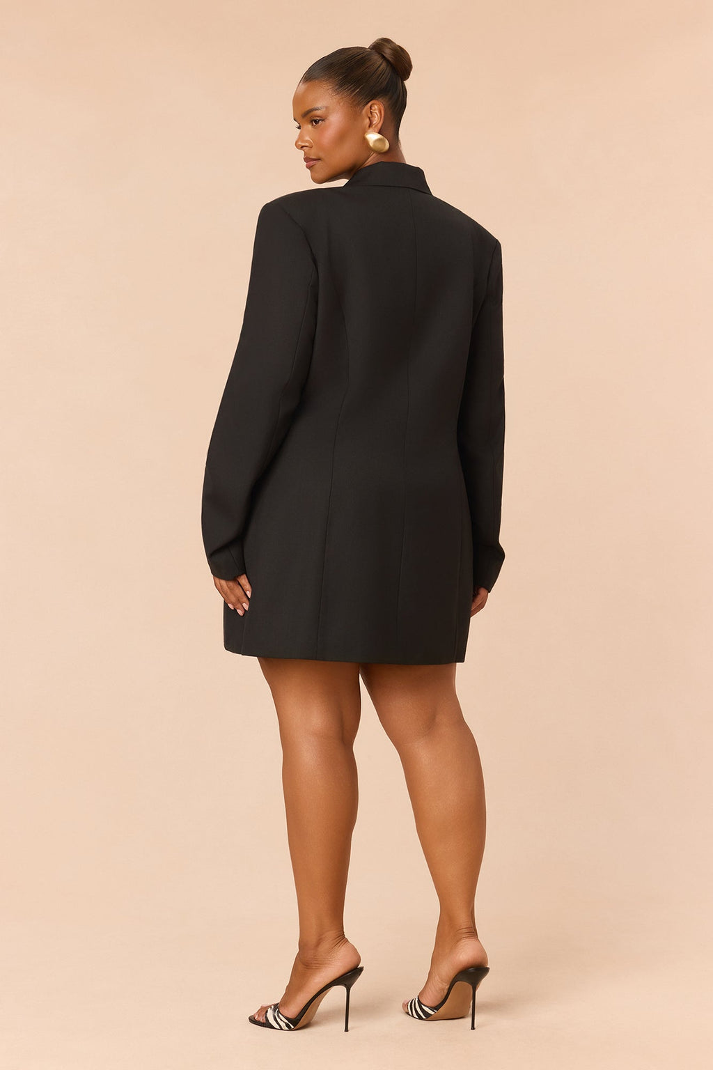 Rock Your World Blazer Mini Dress - Black