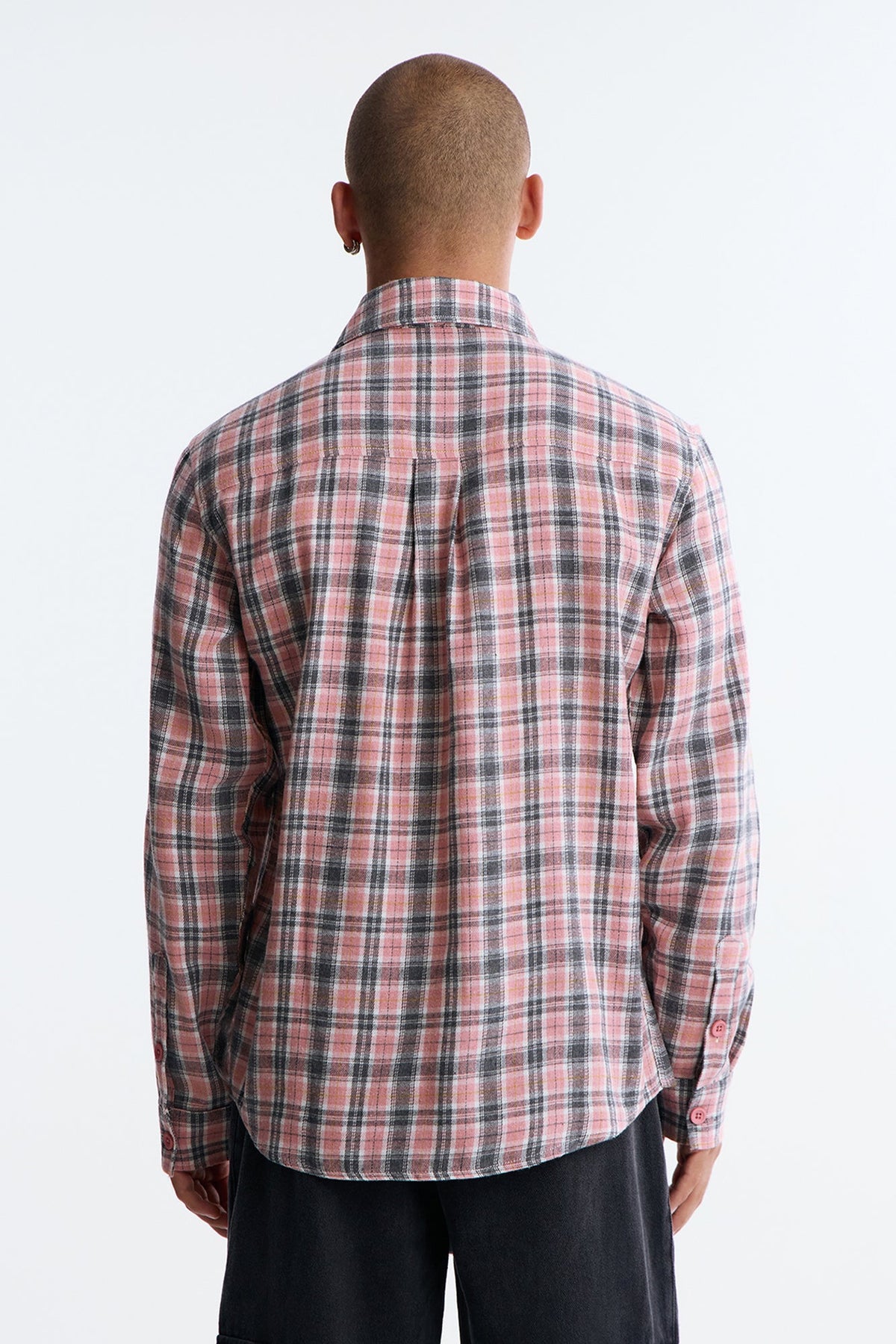 Original Plaid Relaxed Button Up Shirt - Pink/combo