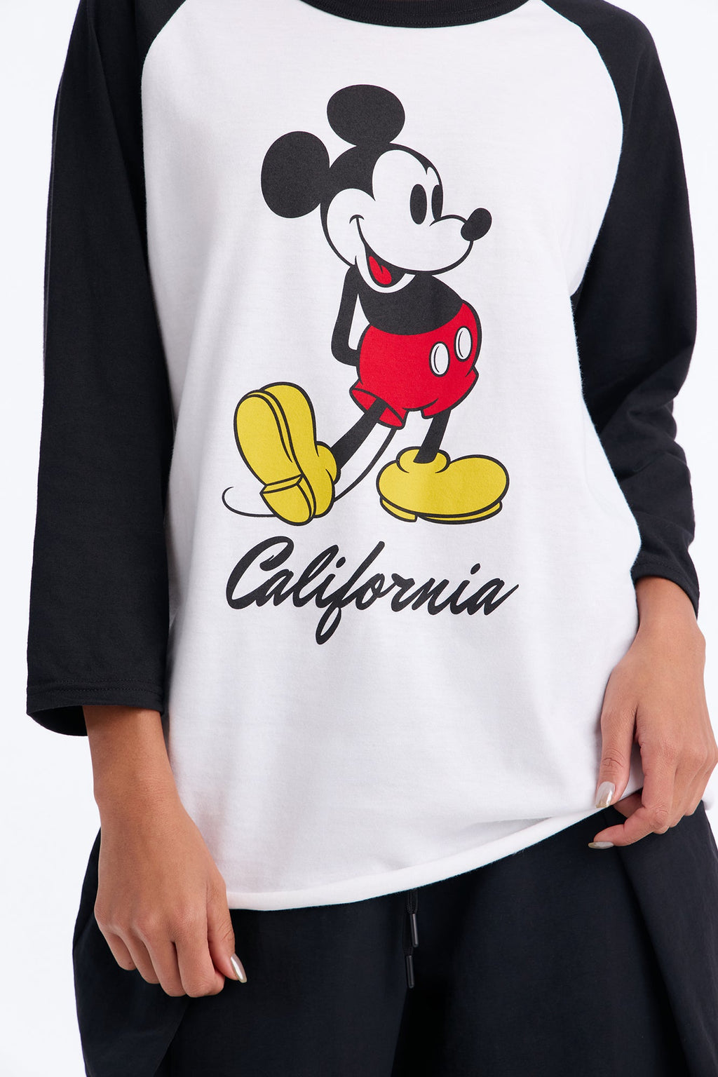 Classic Mickey Mouse Raglan Tee - White/combo