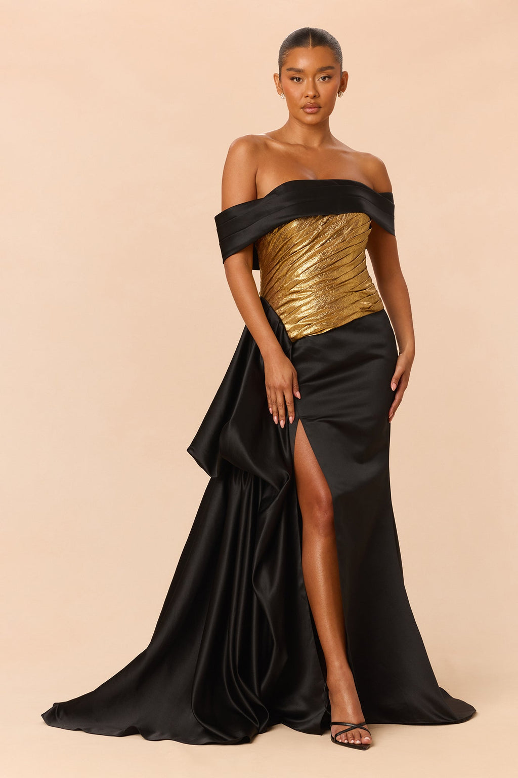 Couture Energy Gown - Black/Gold