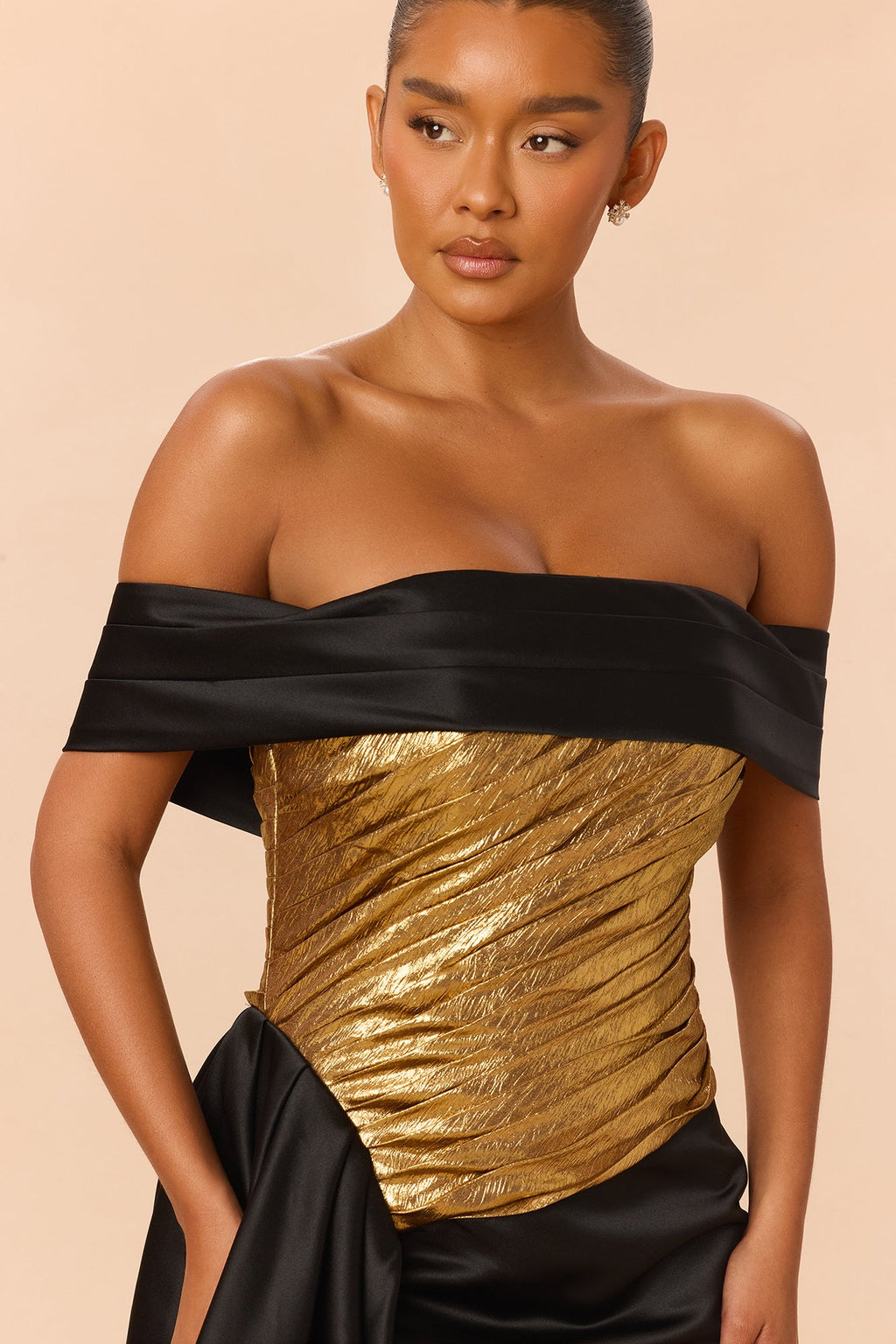Couture Energy Gown - Black/Gold