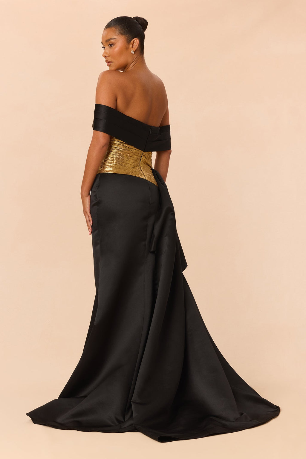 Couture Energy Gown - Black/Gold