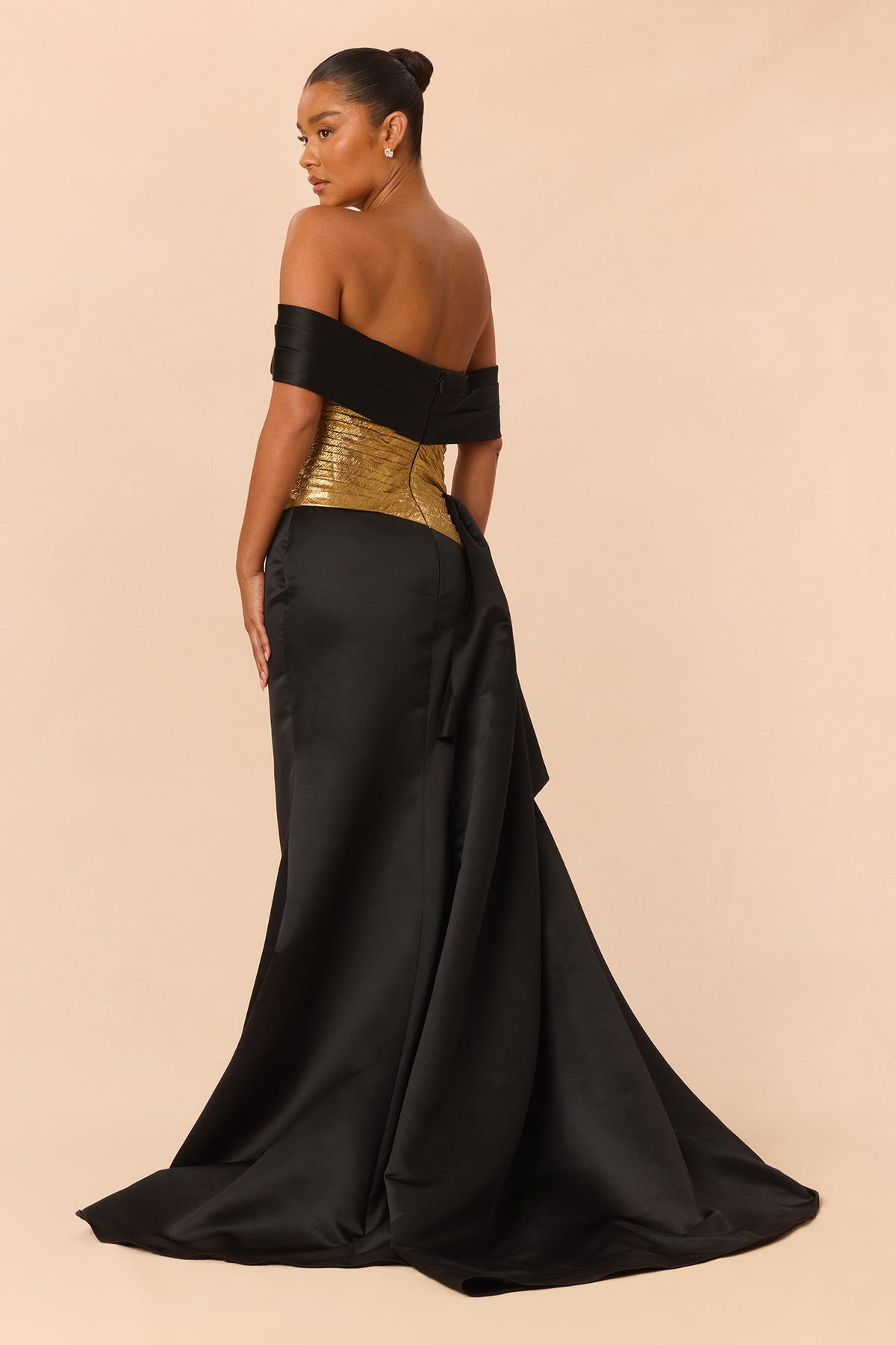 Couture Energy Gown - Black/Gold