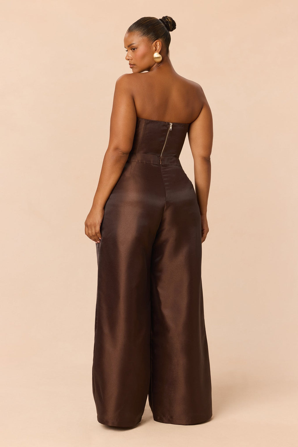 Lovers Lane Taffeta Pant Set - Chocolate