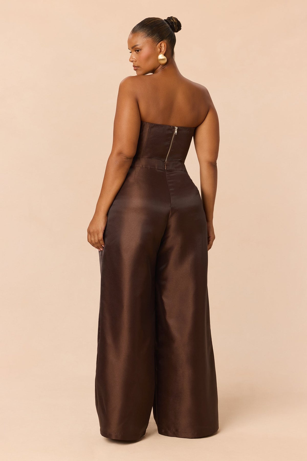 Lovers Lane Taffeta Pant Set - Chocolate