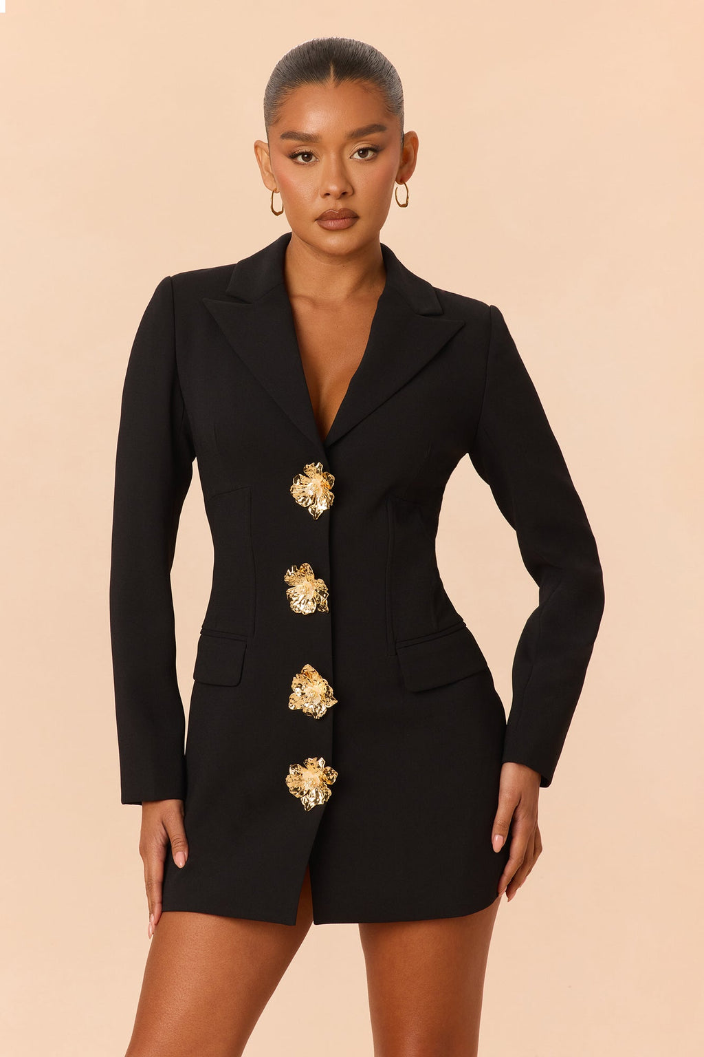 Out For The Night Blazer Mini Dress - Black